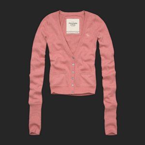 Abercrombie & Fitch Crop cashmere blend sweater S